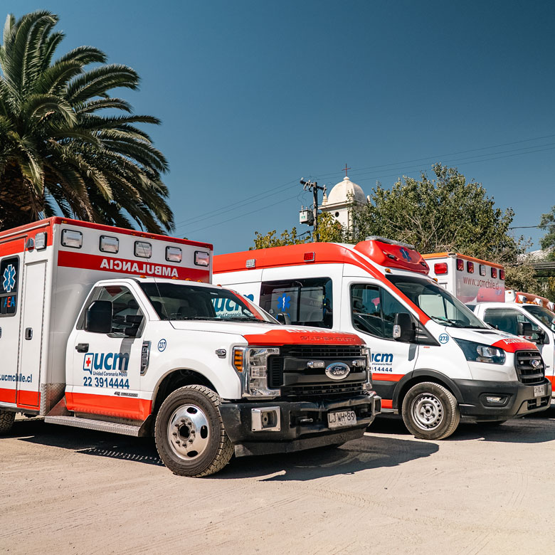 Ambulancia de urgencia en Santiago
